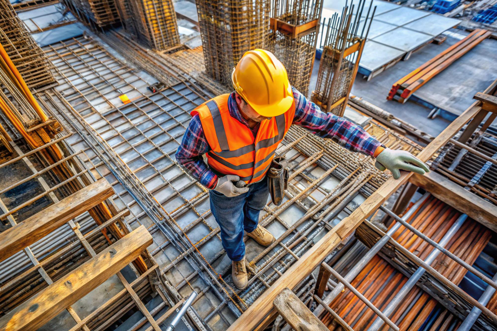 Construction man on site