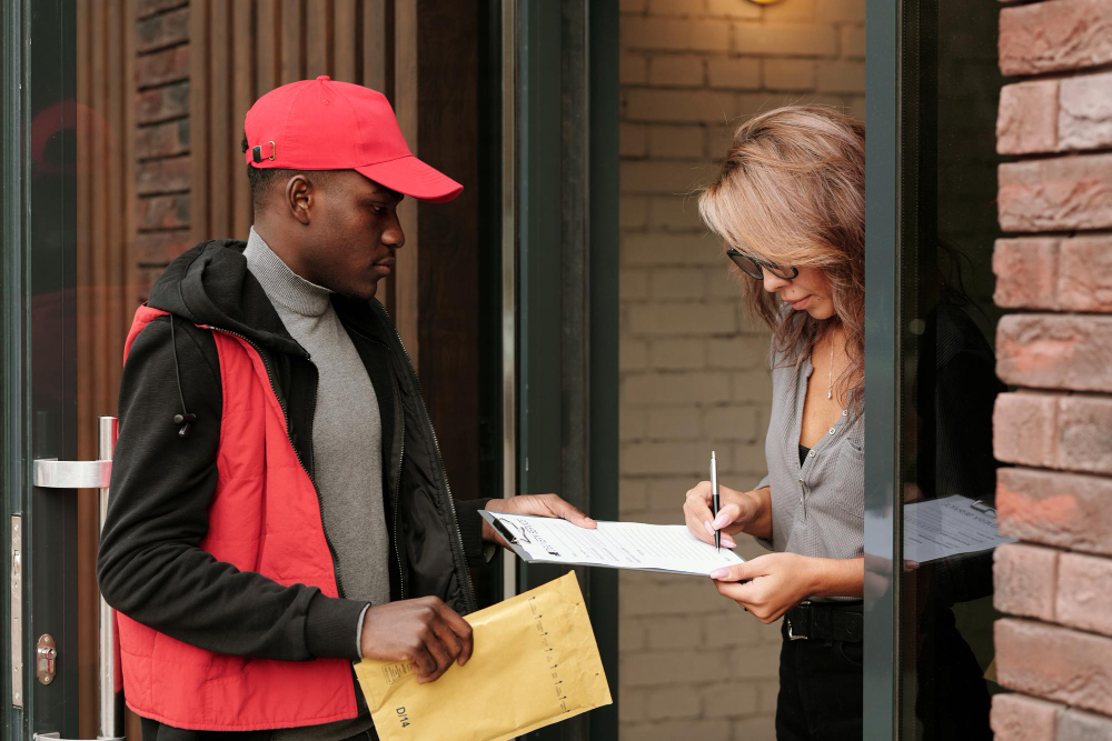 same day delivery man holding a parcel jpg